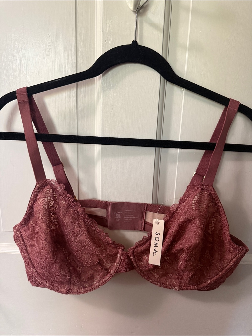 NWT Soma Lace Underwire Bra in Spiced Whiskey color, 40 DD